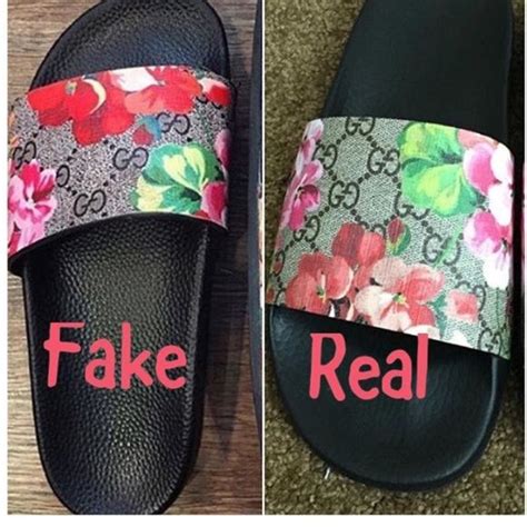 fake gucci floral slides|gucci floral slides nordstrom.